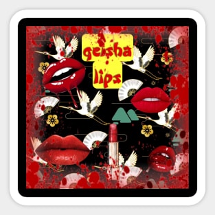 Geisha Lips Sticker